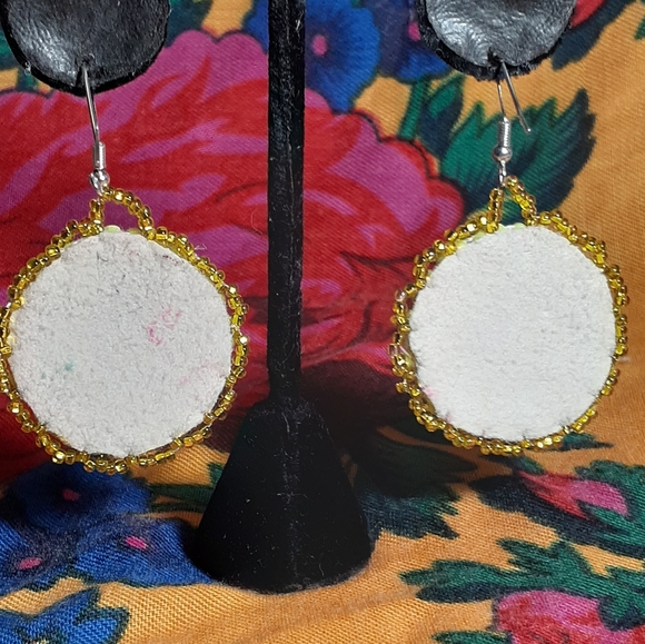 NFL Steelers Native American Pow Wow Earrings - Picture 3 of 3